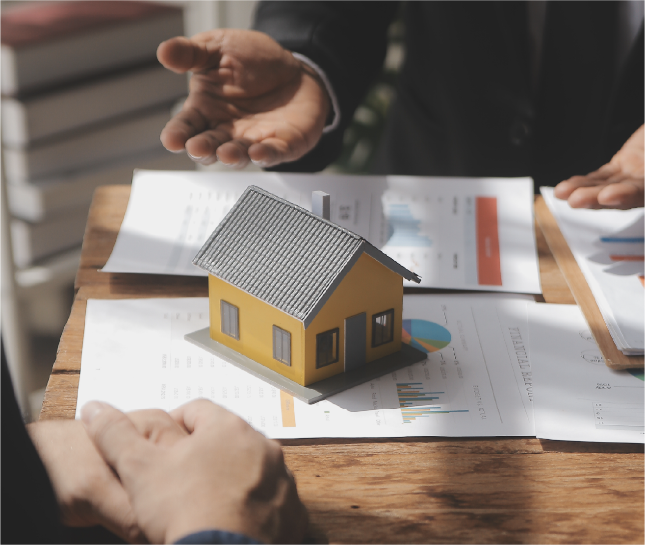 Consultants reviewing a property assessment