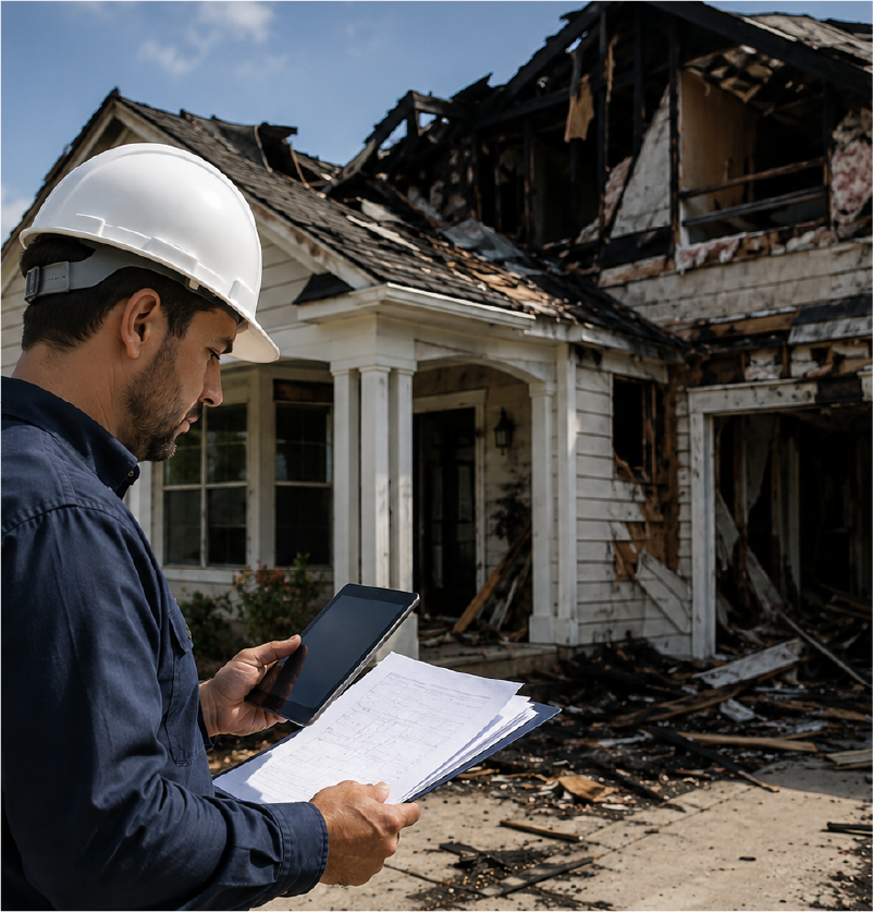 Independent assessment of a damaged property
